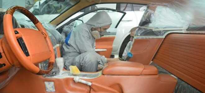 Самостоятельный ремонт и покраска кожи салона автомобиля