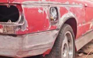 Удаление ржавчины с кузова автомобиля своими руками