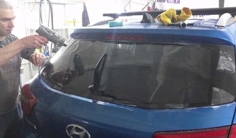 тонируем заднее стекло