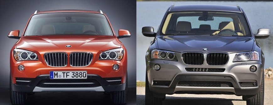 Bmw x1 и bmw x3